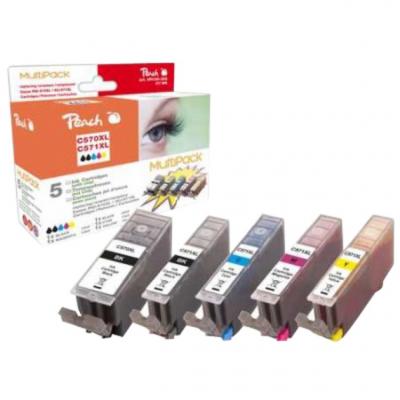 PEACH  Multi Pack, XL Compatible with Canon PGI-570XL, CLI-571XL