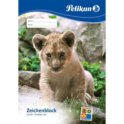 PELIKAN  - 224840 - Bloc &Agrave; Dessin - C3/20 Din A3 Avec 20 Feuilles 100g