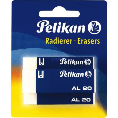 PELIKAN   gomme en plastique al 20, carte blister noir