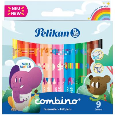 PELIKAN   Feutre Combino Super, &Eacute;tui En Carton De 9