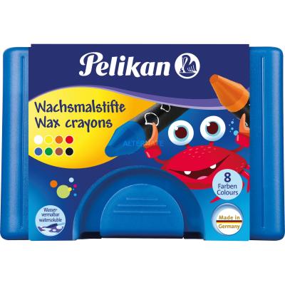 PELIKAN  Crayons de cire &eacute;pais 666/8WL, rond, soluble dans l'