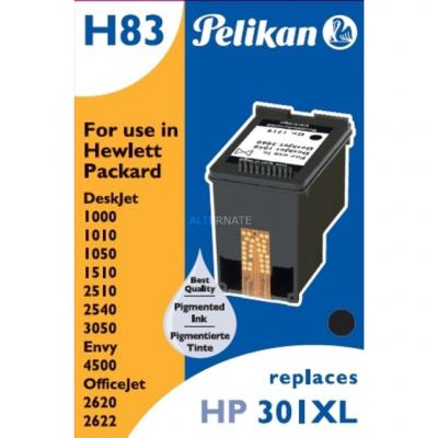 PELIKAN   encre recharg&eacute;e 4108975 remplace hp301xl, noir noir