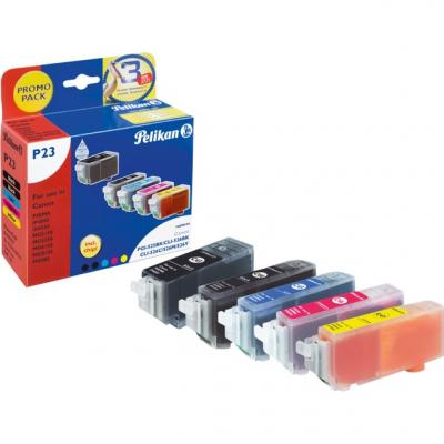  Pelikan P23 Noir, Cyan, Magenta, Jaune 5 pi&egrave;ce(s)