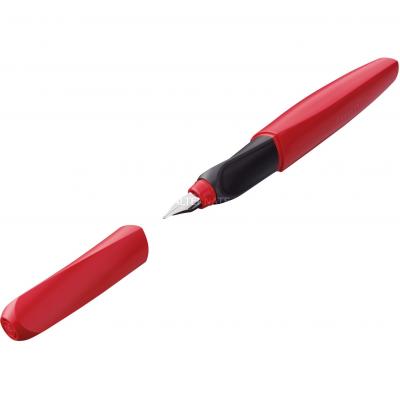  Pelikan Stylo plume Twist Fiery Red, rouge - Lot de 2