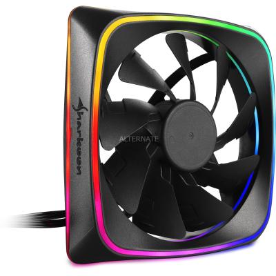 SHARKOON  RGB Shark Lights, Ventilateur de Bo&icirc;tier