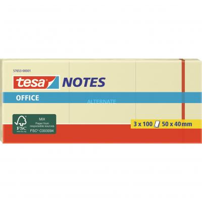 TESA  - 1x office notes, 50 x 40 mm, jaune 57653-00001-05