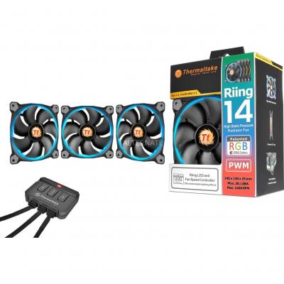 THERMALTAKE  3x Riing 14 LED RGB - 140 mm PWM