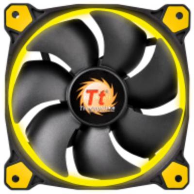THERMALTAKE  - Riing 14 LED - Ventilateur PC (14 cm - LED Jaune) Noir