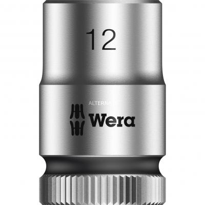 WERA  - Douille 3/8', 6 pans, court, sw 12,0 longueur 29mm