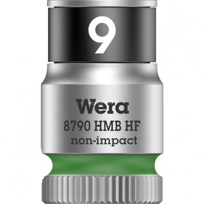 WERA  05003743001 8790 HMB HF Douille Zyklop &agrave; emmanchement, Vert