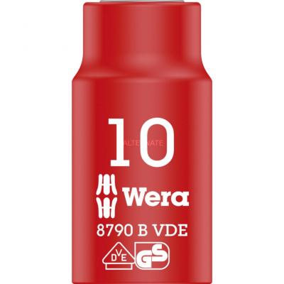 WERA  05004954001 Douille Zyklop Vde 8790 B Isol&eacute;e, Rouge