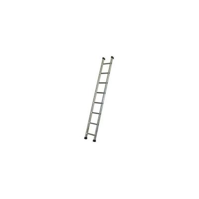 ESCALUX  - Echelle simple Aluminium semi-prof 8 marches Haut Travail 3.21 m et 2.35m repli&eacute;e es