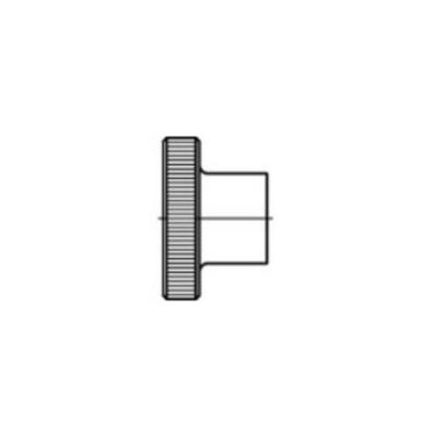 TOOLCRAFT  1060877 &Eacute;crou molet&eacute; M4 DIN 466 acier inoxydable 25 pc(s)