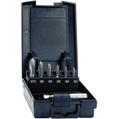 EXACT  Jeu de tarauds M3-M10 + adaptateur tige 1/4"" HSS DIN 3126