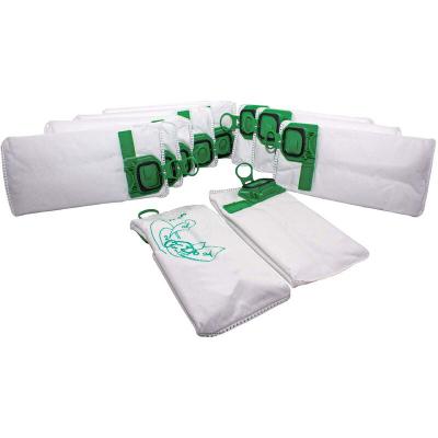 VHBW 10x Sacs remplacement pour Vorwerk FP140/150 pour aspirateur - microfibres non tiss&eacute;es, 26cm x 14cm, blanc / vert - 