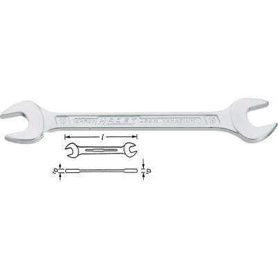 HAZET  450N-18X19 Cl&eacute; &agrave; fourche double 18 - 19 mm DIN 3110, DIN ISO 10102