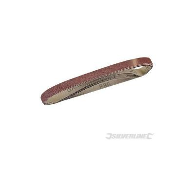 SILVERLINE  740136 5 bandes abrasives 13 x 457 mm Grain 80