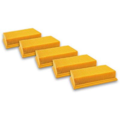 VHBW 5x filtres &agrave; plis plats pour aspirateur compatible avec K&auml;rcher nt 25/1 Ap, nt 35/1 Ap, nt 35/1 Tact/Te/M, nt 361 Eco/Te/M, nt 45/1 Tact/Te/M - 