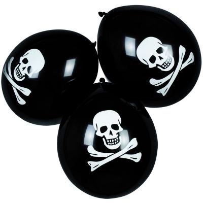 BOLAND BV Sachet De 6 Ballons T&ecirc;te De Mort
