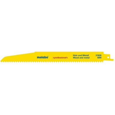 METABO  - 5 Lames de scies sabres professional 225 x 1,6 mm pour bois