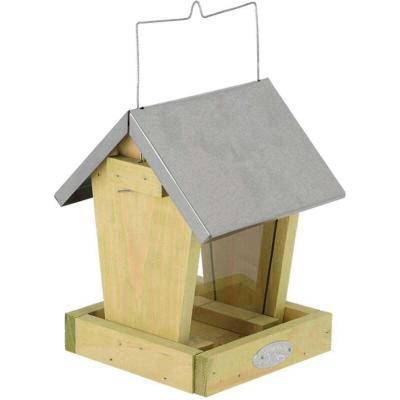  Mangeoire &agrave; oiseaux silo - L 15,5 cm x l 15,7 cm x H 22,1 cm