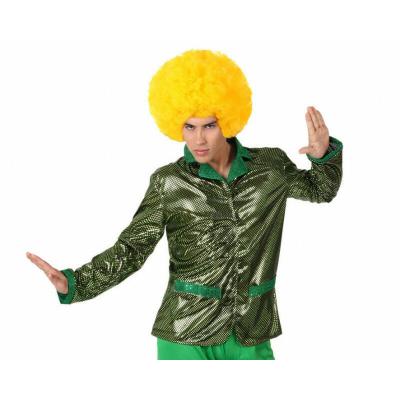 TH3 PARTY Veste pour adultes Disco Brille Vert (Taille M/L)