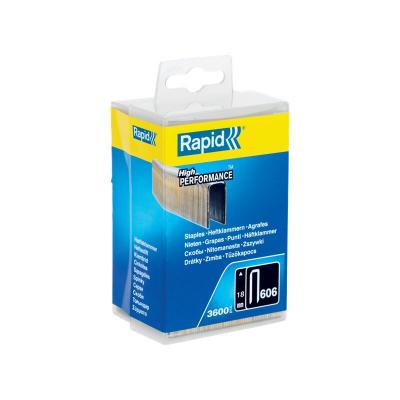 RAPID Agrafes n&deg; 606 18mm galva boite plastique 3600 pi&egrave;ces - 