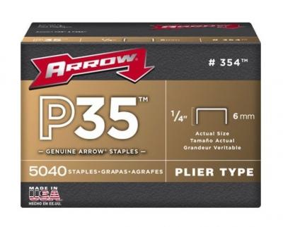 ARROW Agrafes p35 d&eacute;signation bo&icirc;te de 5000 agrafes longueur pattes 6 mm
