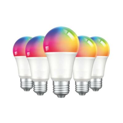 SILAMP Ampoule LED Connect&eacute;e WiFi E27 4.5W G45 RGBW (Lot de 5) - 