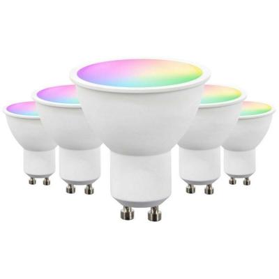 SILUMEN Ampoule LED Connect&eacute;e WiFi GU10 5W RGBW (Pack de 5) - SILAMP