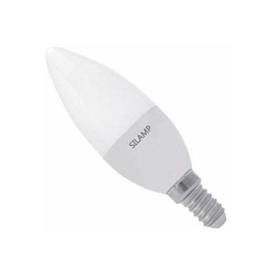 SILAMP Ampoule E14 LED 8W 220V C37 180&deg; - Blanc Neutre 4000K - 5500K - 