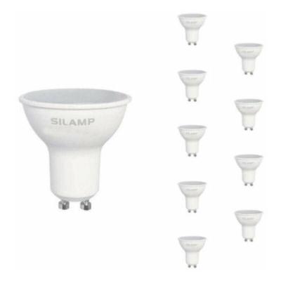 SILAMP Ampoule LED GU10 8W 220V (Pack de 10) - Blanc Froid 6000K - 8000K - 