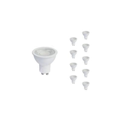 SILAMP Ampoule LED GU10 8W 220V PAR16 COB (Pack de 10) - Blanc Chaud 2300K - 3500K - 