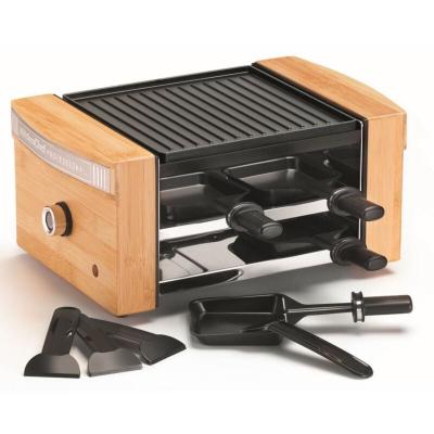 KITCHEN CHEF Appareil &agrave; raclette 4 personnes 750w kc.woodlux4