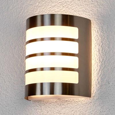 LINDBY Applique ext&eacute;rieure 'Noyan' en inox - inox, blanc