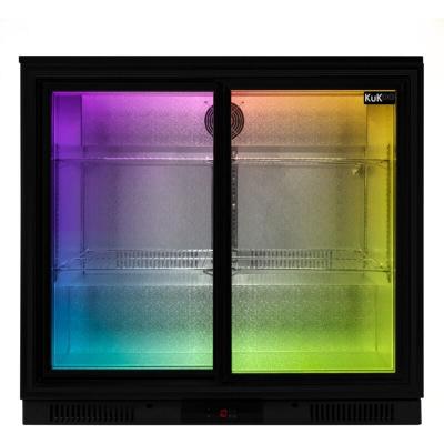 MONSTER SHOP Monstershop Arri&egrave;re Bar R&eacute;frig&eacute;r&eacute; 208 L &agrave; Double Portes Coulissantes