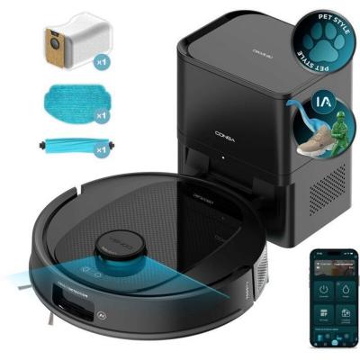 CECOTEC Aspirateur robot laveur -  - Conga Y80 - 13 000 Pa - 220 min - 220 m&sup2; - Noir