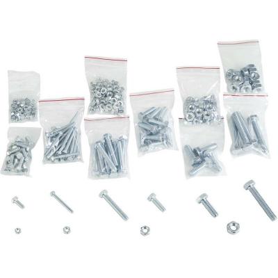 GENERIQUE Assortiment de 374 vis et &eacute;crous six pans en acier din 933