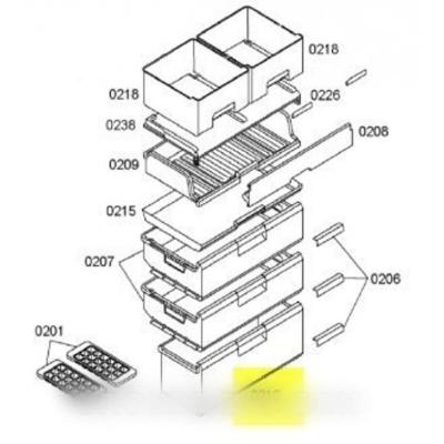 BOSCH  tiroir de cong&eacute;lateur inf&eacute;rieur