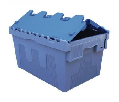 VISO Bac navette &agrave; couvercle int&eacute;gr&eacute;  54l - Bleu