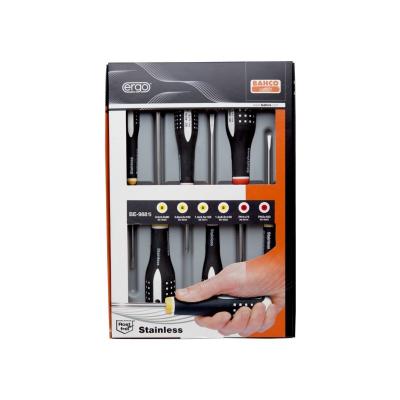 BAHCO  Jeu de 6 tournevis ERGO acier inoxydable - BE-9881I