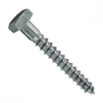 VYNEX Tirefond 8 x 60 mm - acier zingu&eacute; - lot de 35