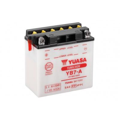 YUASA Batterie YB7-A Conventionnelle Avec Entretien - Livr&eacute;e Sans Acide