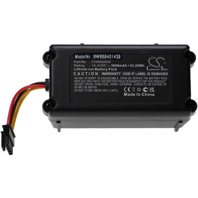  Vhbw Batterie pour aspirateur robot Bagotte BONA18650-MF1