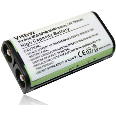 VHBW  - Batterie remplacement pour Sony BP-HP550-11 pour casque audio, &eacute;couteurs sans fil (700mAh, 2,4V, NiMH)