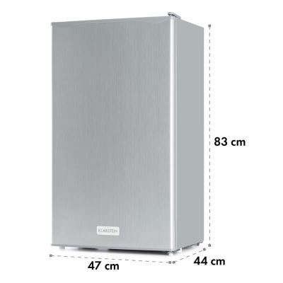 KLARSTEIN  r&eacute;frig&eacute;rateur table top beerkeeper 92 litres thermostat &agrave; 7 niveaux frigo 60 watts argent&eacute; 