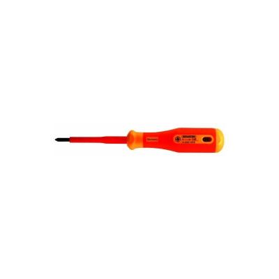 BERNSTEIN WERKZEUG GMBH Bernstein 14 693 Vde Tournevis Cruciforme Pozidriv &Agrave; Manche Bi Mati&egrave;re Taille 2 Longueur 100 Mm 