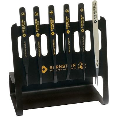 BERNSTEIN TOOLS FOR ELECTRONICS Bernstein 6&ndash;190 Lot de 5 pinces ESD sur support conducteur