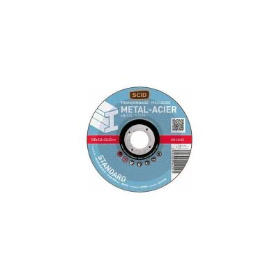 SCID Disques &agrave; tron&ccedil;onner - m&eacute;taux - &Oslash; 125 x 2,5 mm