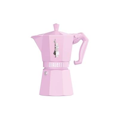 BIALETTI  Cafeti&egrave;re italienne 6 tasses Rose Pastel - Moka Exclusive